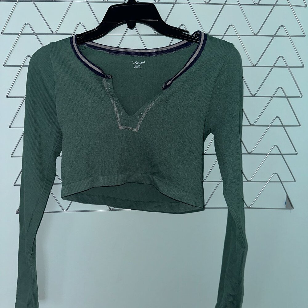 Urban Outfitters "Out From Under Go For Gold Seamless Long Sleeve Top"